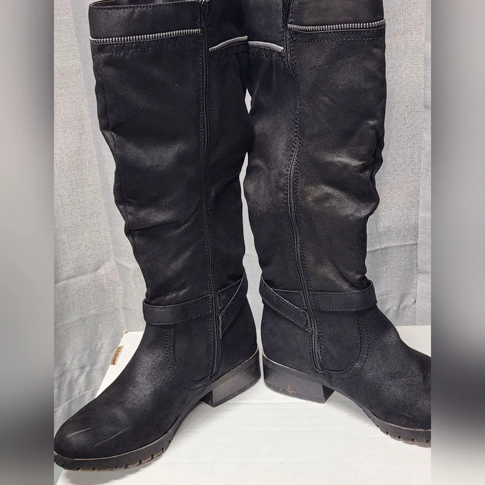 Women's SO Stonecrop black tall boots size 9.5 - Picture 2 of 8